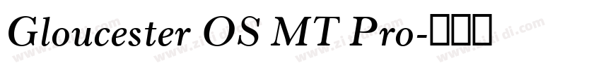 Gloucester OS MT Pro字体转换